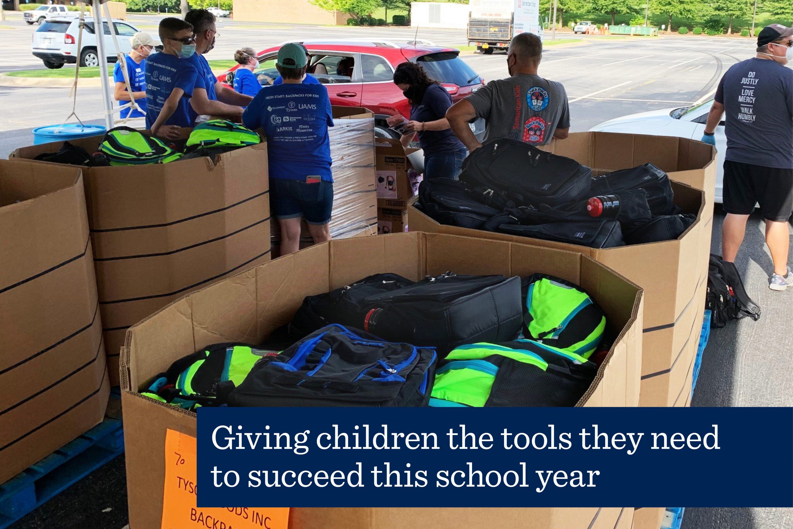 Backpack Donation to Team Members Helps Jump Start the School Year