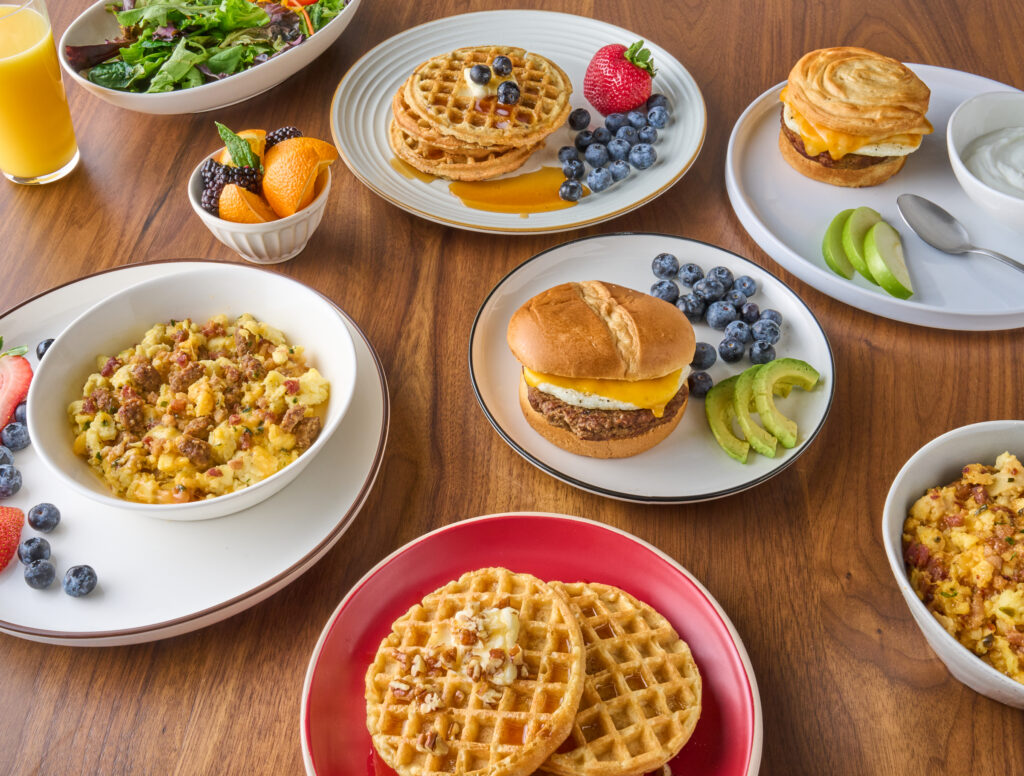 Jimmy Dean protein lineup on a table