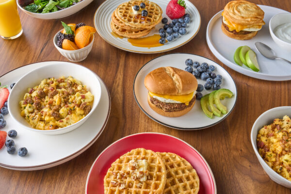 Jimmy Dean protein lineup on a table