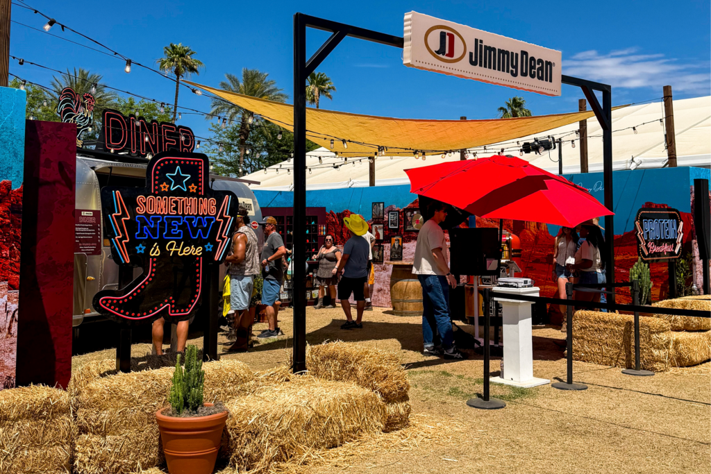 Jimmy Dean brand activation at Stagecoach Music Festival
