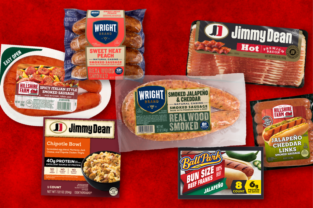 Product images of our spicy products across brands