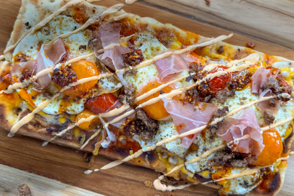 Jimmy Dean sausage breakfast flatbread
