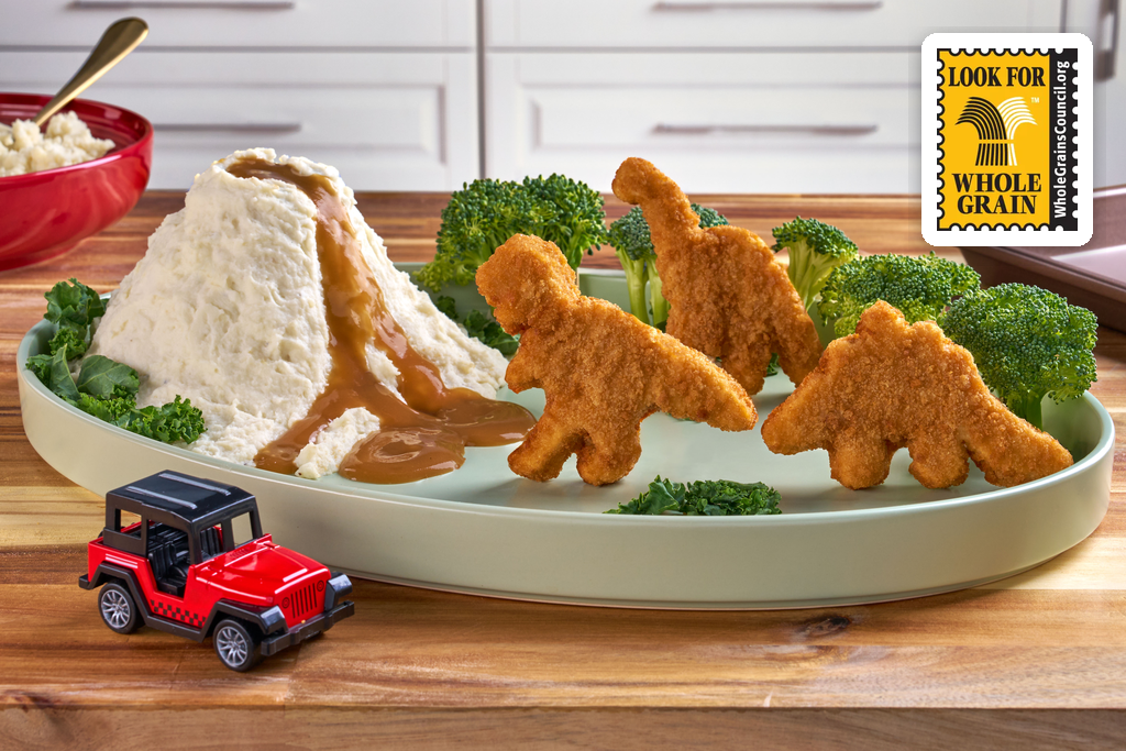 Whole Grains Month with Mega Dino Nuggets